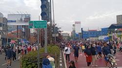 Viral CFD Depok Serasa Jalanan Malioboro Jogja, Muncul Spiderman Juga!