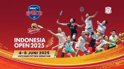 Jadwal Lengkap Indonesia Open 2025, Live MNCTV 