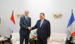 Menko Airlangga Bertemu Menteri Ekonomi Prancis Eric Lombard, Bahas Danantara hingga IEU CEPA