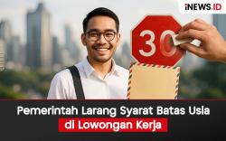 Infografis Pemerintah Larang Syarat Batas Usia di Lowongan Kerja