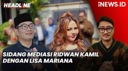 Headline iNEWS.ID: Ridwan Kamil Kembali Tak Hadir, Mediasi dengan Lisa Mariana Deadlock