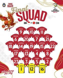 Line up Indonesia Lawan China: Emil Audero Debut, Romeny Siap Jadi Mesin Gol