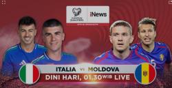 Saksikan Timnas Italia Vs Moldova di Kualifikasi Piala Dunia 2026, Live vozpublica Premium Sports