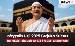 Infografis Haji 2025 Berjalan Sukses, Rangkaian Ibadah Tanpa Insiden Dilaporkan