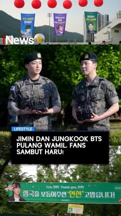 Jimin dan Jungkook BTS Pulang Wamil, Fans Sambut Haru!