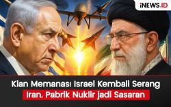 Infografis Kian Memanas! Israel Kembali Serang Iran, Pabrik Nuklir jadi Sasaran