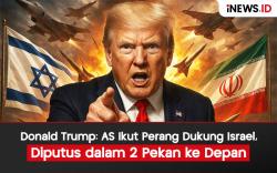 Infografis Donald Trump: AS Berpotensi Ikut Perang Mendukung Israel!