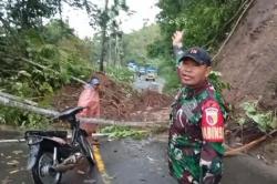 Longsor Tutup Total Jalan Raya Malang–Lumajang, Arus Lalu Lintas Lumpuh<