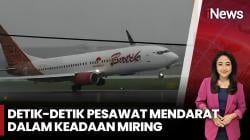 Detik-Detik Pesawat Batik Air Nyaris Tergelincir di Soetta, Videonya Menegangkan!