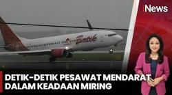 Menegangkan! Pesawat Batik Air Nyaris Tergelincir saat Mendarat di Soetta