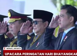 Presiden Prabowo Pimpin Upacara HUT ke-79 Bhayangkara di Monas