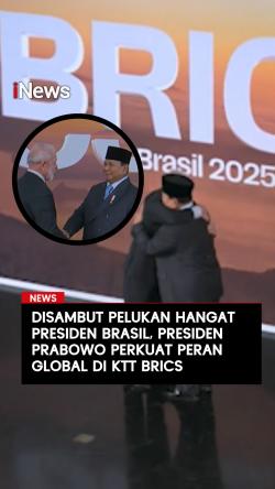 Disambut Pelukan Hangat Presiden Brasil Presiden Prabowo Perkuat Peran Global di KTT BRICS