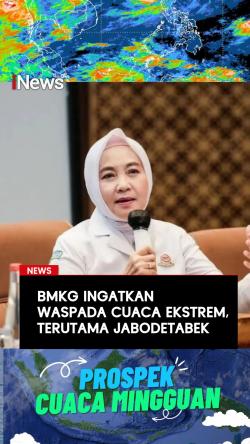 BMKG Ingatkan Waspada Cuaca Ekstrem, Terutama Jabodetabek
