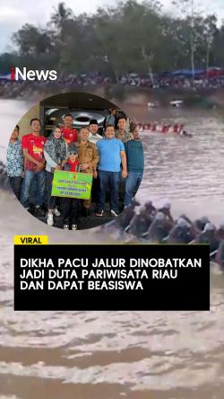 Dikha Pacu Jalur Dinobatkan jadi Duta Pariwisata Riau dan Dapat Beasiswa