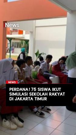 Perdana! 75 Siswa Ikut Simulasi Sekolah Rakyat di Jakarta Timur