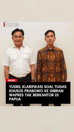 Yusril Klarifikasi Soal Tugas Khusus Prabowo ke Gibran: Wapres Tak Berkantor di Papua