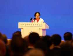 Angkat Pidato Bung Karno, Megawati Serukan Bangun Dunia Baru di Forum Global Beijing