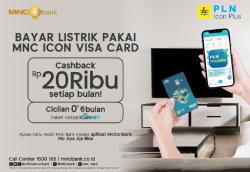 Bayar Tagihan Listrik PLN Makin Cuan dengan Kartu Kredit MNC Icon Visa Card