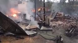 Gudang Gas dan BBM Ilegal Terbakar Hebat di Merangin, Diduga Milik Oknum Polisi<