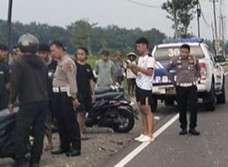 Kecelakaan di Kulonprogo, 2 Motor Adu Banteng gegara Benang Layangan<
