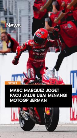 Marc Marquez Joget Pacu Jalur Usai Menangi MotoGP Jerman