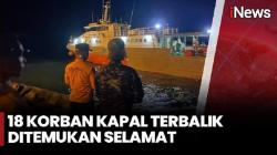 18 Korban Kapal Terbalik di Selat Sipora Berhasil Diselamatkan Tim SAR Gabungan