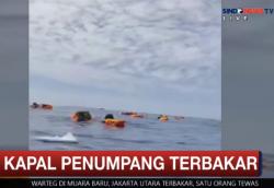 Begini Kepanikan Penumpang KM Barcelona 5 yang Terbakar di Pulau Talise