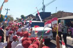Meriah! Sorak-sorai Ratusan Anak SD Sambut Presiden Prabowo di Wonosari Klaten