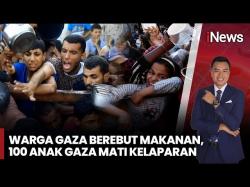 Israel Blokade Gaza 4 Bulan, Warga Berebut Sup demi Bertahan Hidup