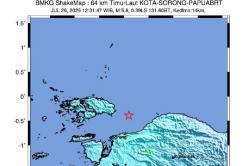 Gempa Bumi Magnitudo 6,0 Guncang Sorong Papua Barat Daya