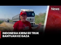 60 Truk Bantuan Kemanusiaan Indonesia Dikirim ke Gaza Lewat Perbatasan Yordania