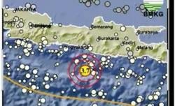 Info BMKG Gempa Terkini M 3,7 Guncang Gunungkidul, Kedalaman 10 Km<