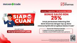MNC Sekuritas dan Bank Sinarmas Beri Bonus Saldo RDN untuk Investor Baru MotionTrade!