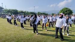Hari Bakti Adhyaksa, Lebih dari 500 Peserta Ikuti Senam Gabungan di Banjarnegara<