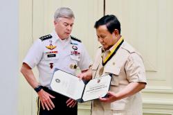 Prabowo Terima Medali Kehormatan dari Komando Operasi Khusus AS