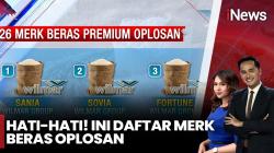 Hati-Hati! Ini Daftar 26 Merek Beras Premium Oplosan<