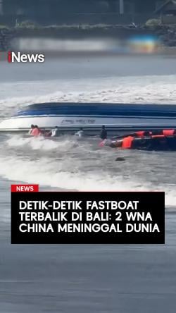 Detik-Detik Fast Boat Terbalik di Bali, 2 WNA China Meninggal Dunia