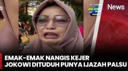 Heboh Emak-Emak Nangis Histeris, Tak Rela Jokowi Dituduh Berijazah Palsu
