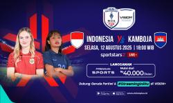 Jadwal dan Link Live Streaming Timnas Putri Indonesia vs Kamboja di Piala AFF Wanita 2025