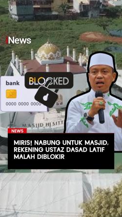 Miris Nabung untuk Masjid Rekening Ustaz Dasad Malah Diblokir