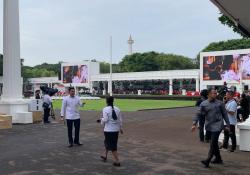 Istana Gladi Bersih Upacara HUT ke-80 RI, Seskab Teddy Pantau Langsung