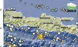 Pusat Gempa Terkini 2 Menit yang Lalu M 3,2 Guncang Gunungkidul DIY<