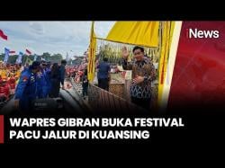 Wapres Gibran Resmi Buka Pacu Jalur 2025 di Kuansing, Siap Saksikan Joget Aura Farming?
