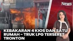 Kebakaran Hanguskan 4 Kios dan Rumah di Mampang, 1 Orang Luka Bakar<