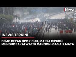 Aksi Demo di DPR Memanas, Massa Disemprot Gas Air Mata