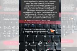 TikTok Tangguhkan Fitur Live di Indonesia Imbas Demo Ricuh