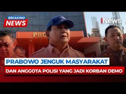 Presiden Prabowo Jenguk Korban Demo Ricuh di RS Polri, Minta Polisi Terluka Dapat Kenaikan Pangkat Luar Biasa