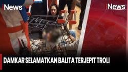 Balita Terjepit Troli Belanja di Jakbar, Damkar Turun Tangan Evakuasi