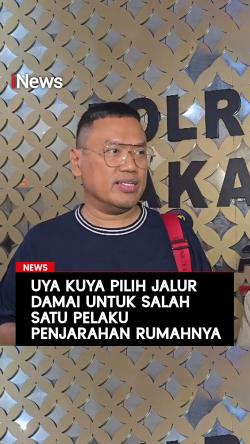 Uya Kuya Pilih Jalur Damai  untuk Salah Satu Pelaku Penjarahan Rumahnya