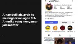 Viral Postingan Anak Menkeu Purbaya Yudhi Sadewa Sebut Ayahnya Lengserkan Agen CIA